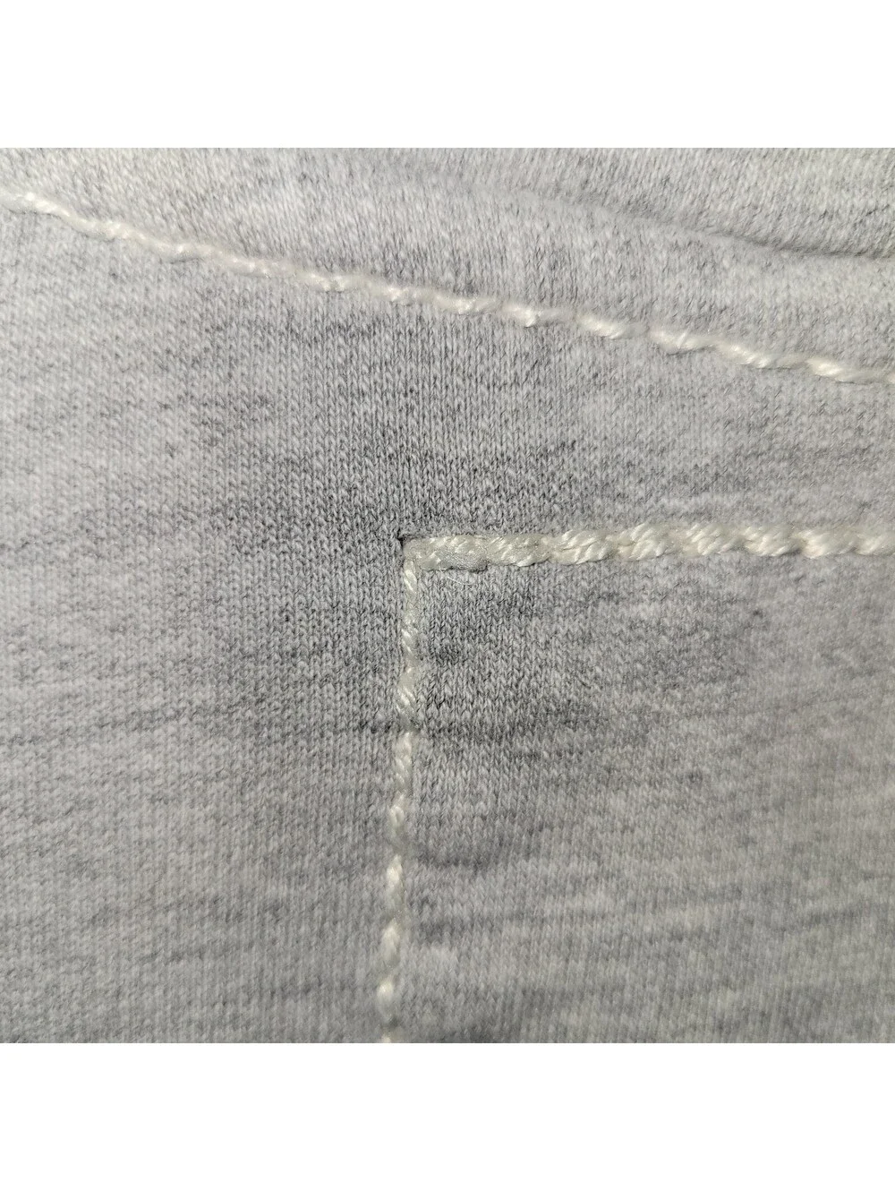 VTGTrue Religion Men's Gray Full Zip Hoodie Big T Stitching Sleeve Size M READ